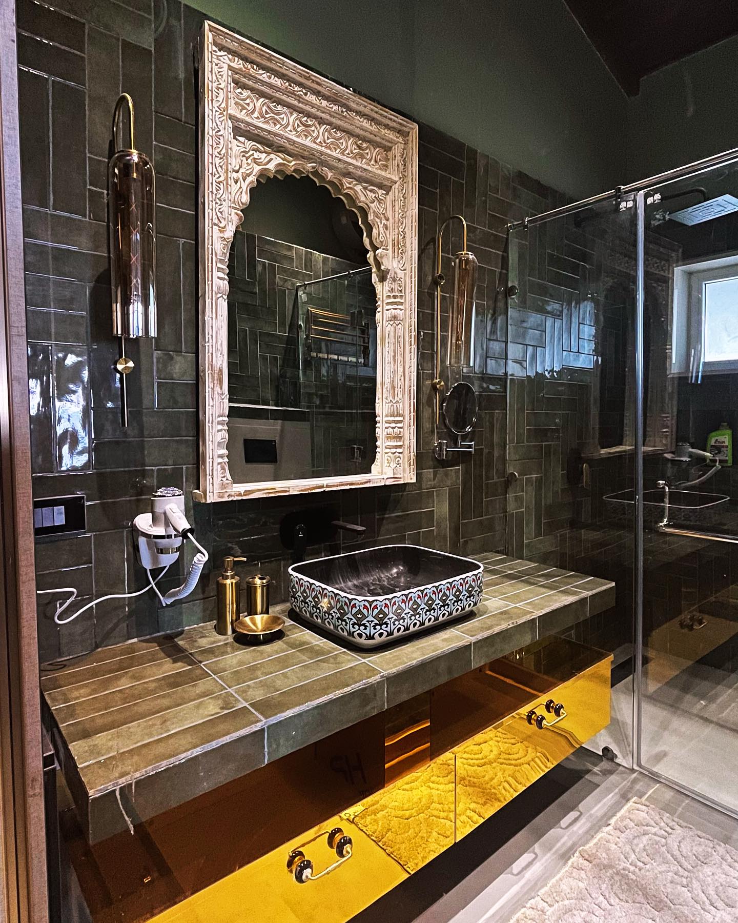 Attic - “Where elegance meets functionality—this carved mirror frame ...