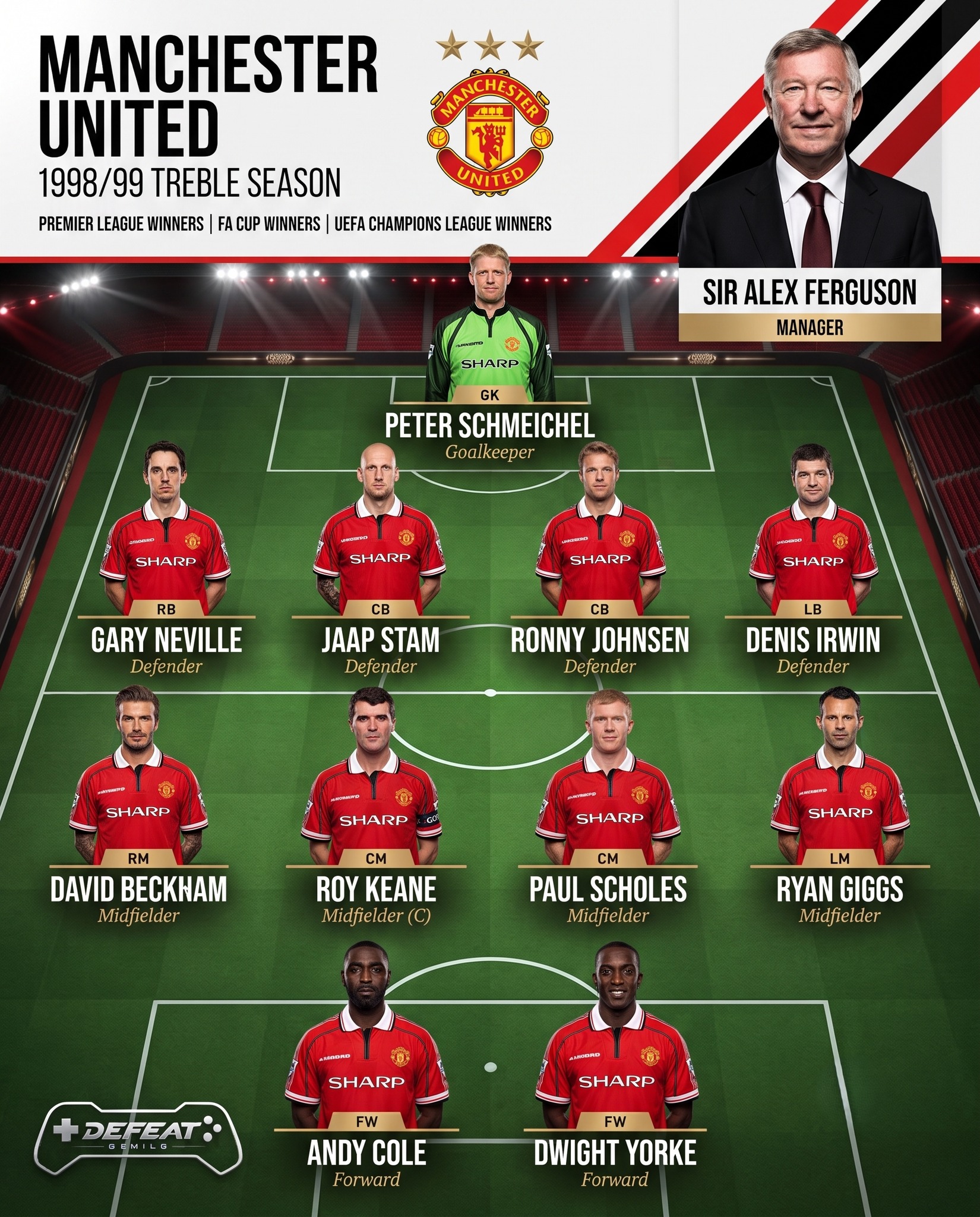 In 1998/99, Manchester United became the first English side to win