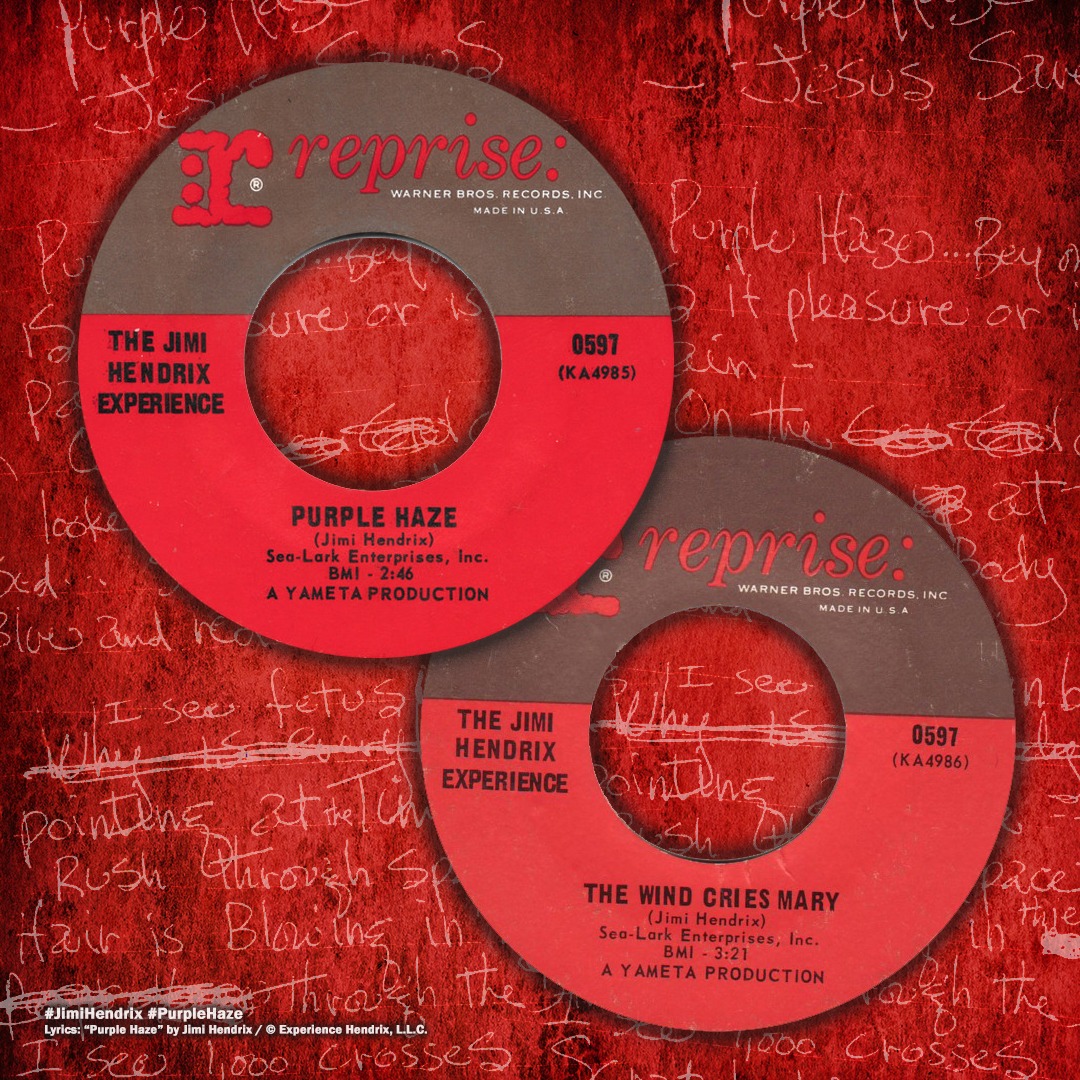 Jimi Hendrix releases 'Purple Haze' single in 1967
