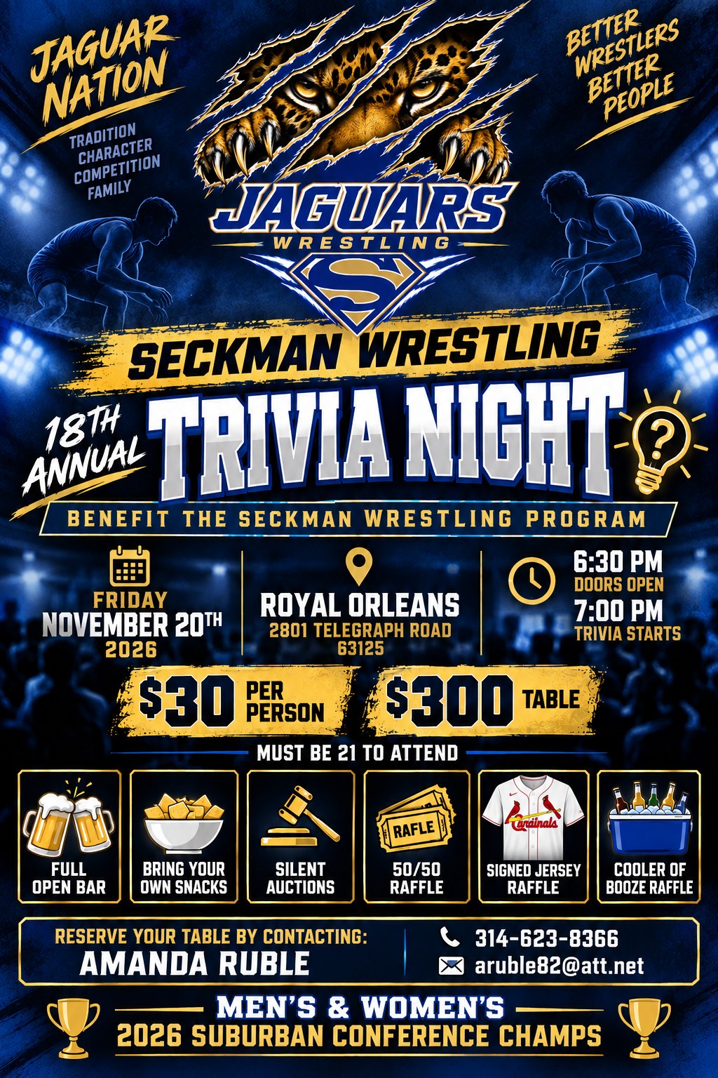 Seckman Wrestling Trivia Night