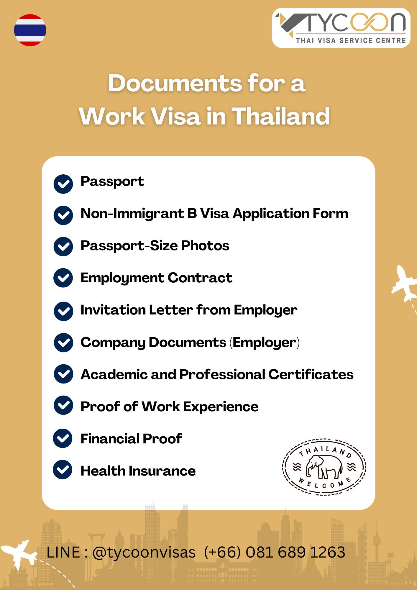 Tycoon Thai Visa Service Centre บริการวีซ่าไทย ขอใบอนุญาติทำงาน | Bangkok