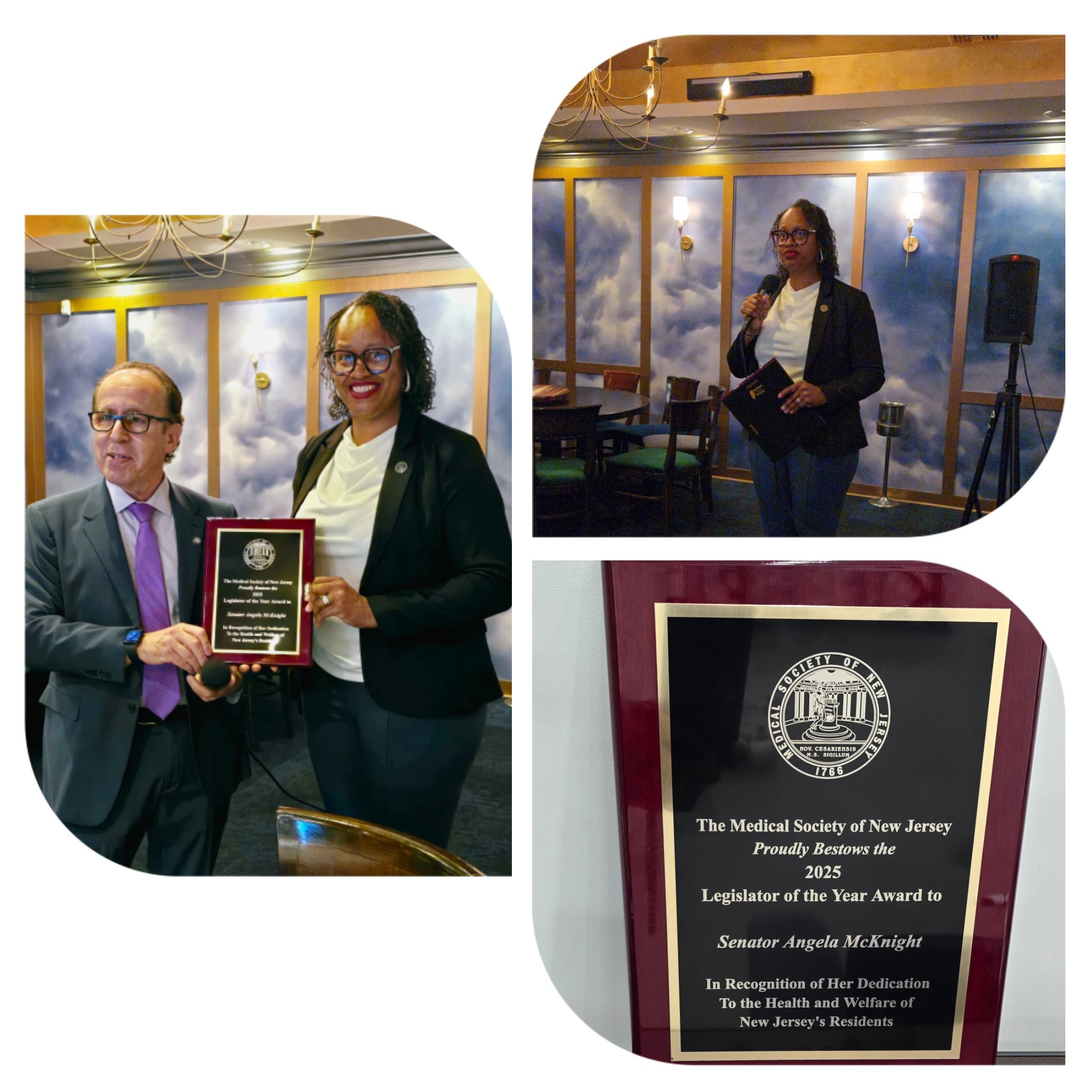 Senator - This past Friday, I was honored to receive the 