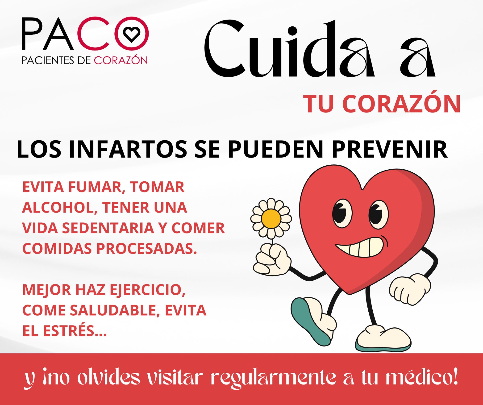 Pacientes - Los infartos no avisan, pero puedes prevenirlos. 💔El 80% de ...