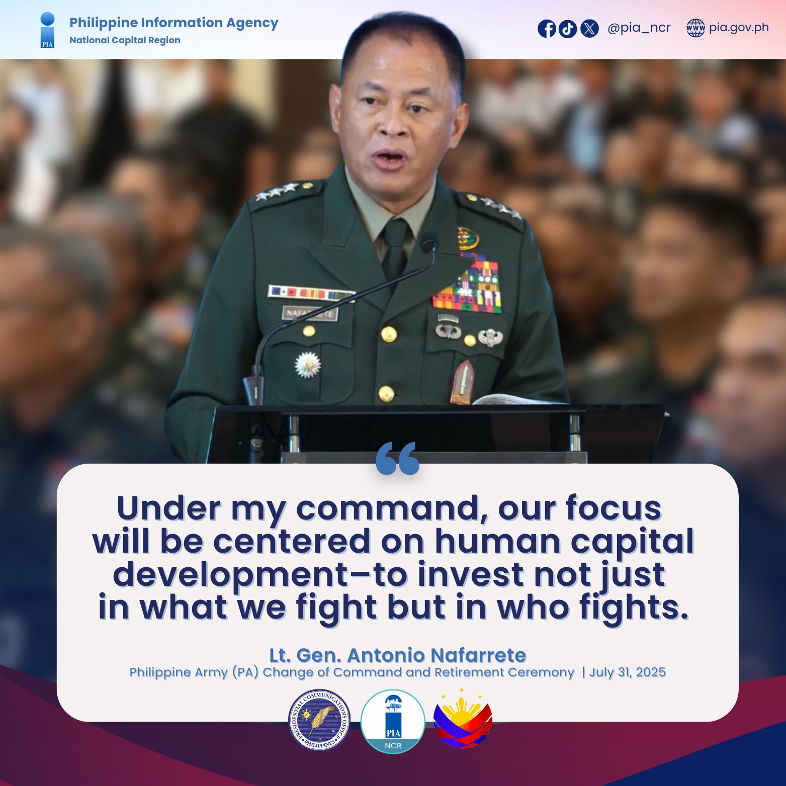 PIA - Resilient, high-morale, and highly capable Philippine Army 🇵🇭 New ...