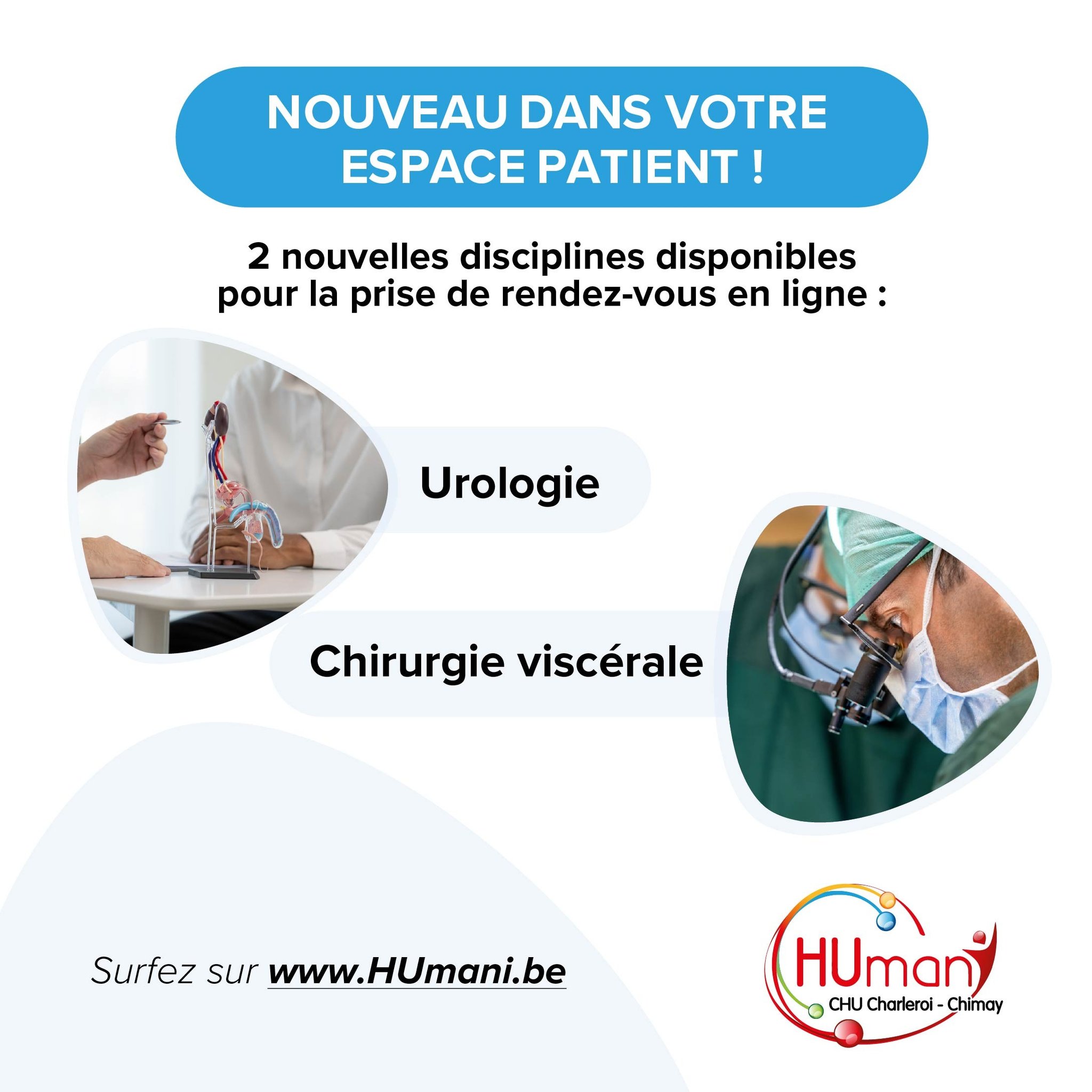 👍Votre nouvel Espace Patient... - HUmani CHU Charleroi-Chimay | Facebook
