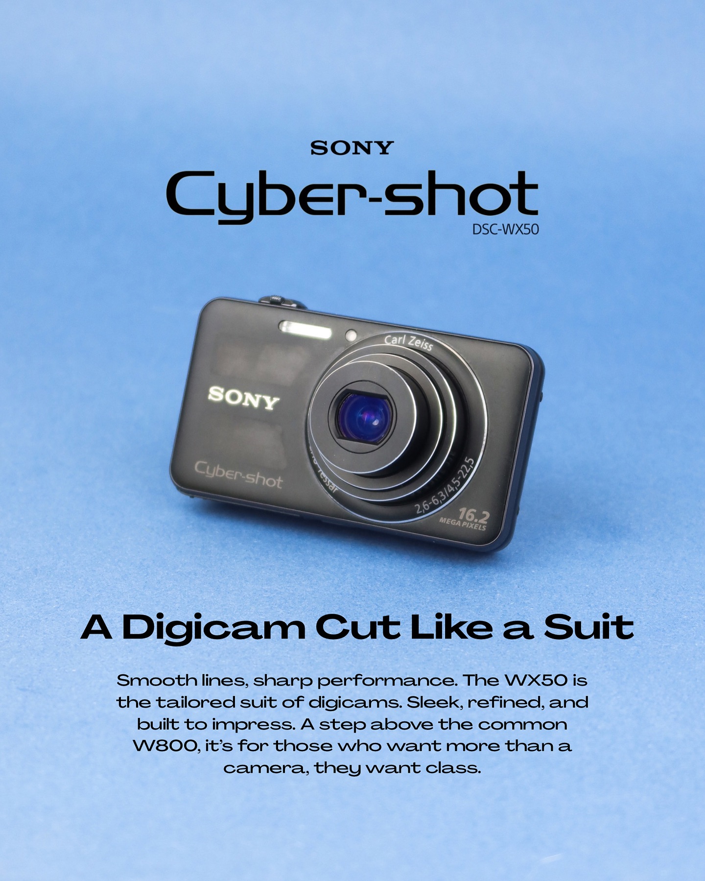 Sony Cybershot DSC WX50 The tailored suit of digicams. 16.2MP, 5x 