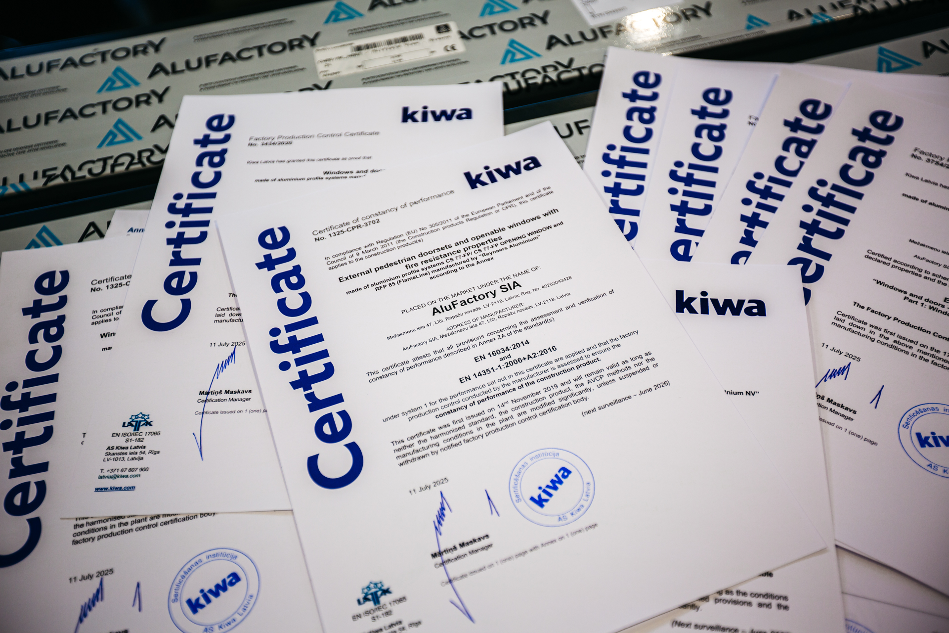 Alufactory - We’ve successfully renewed our Factory Production Control ...