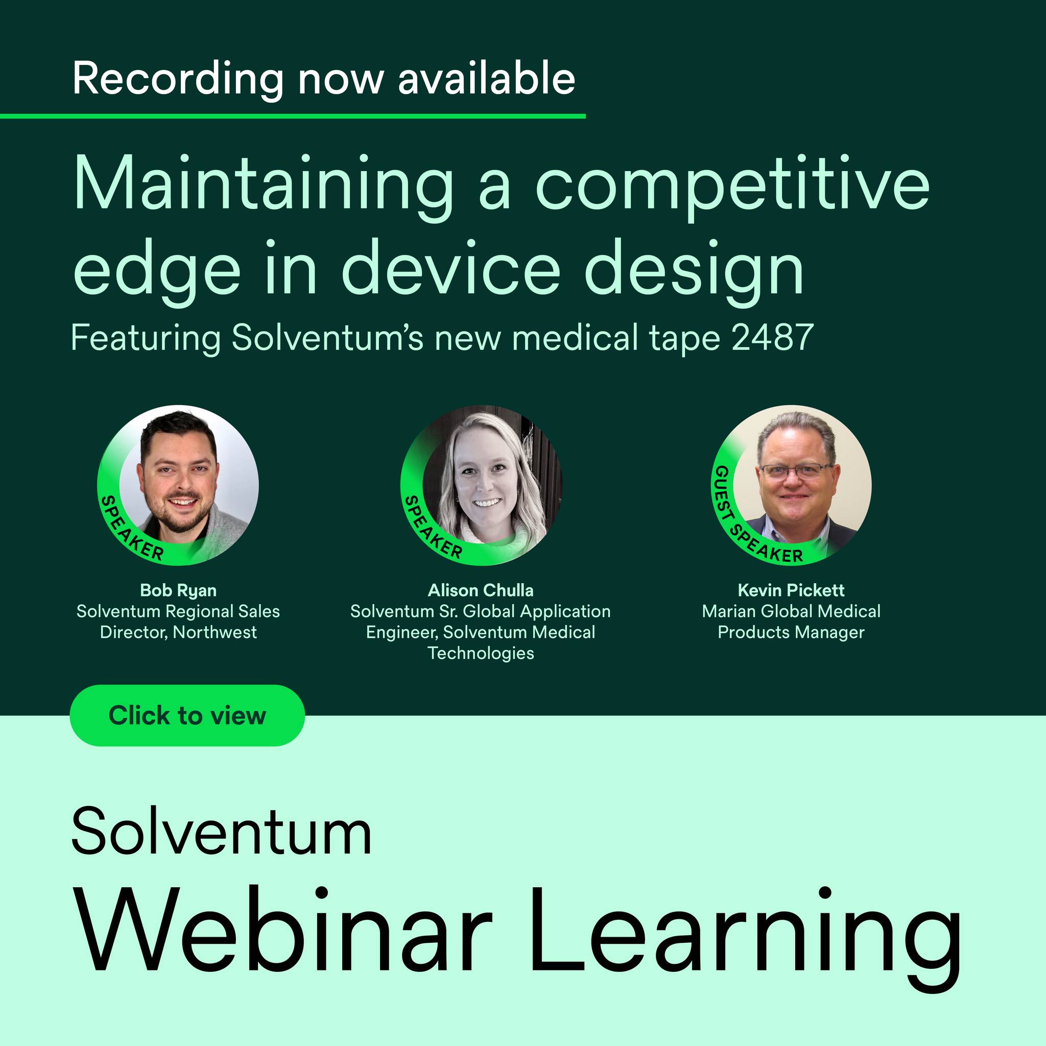 Missed Solventum’s live webinar? The... - Solventum Medical | Facebook