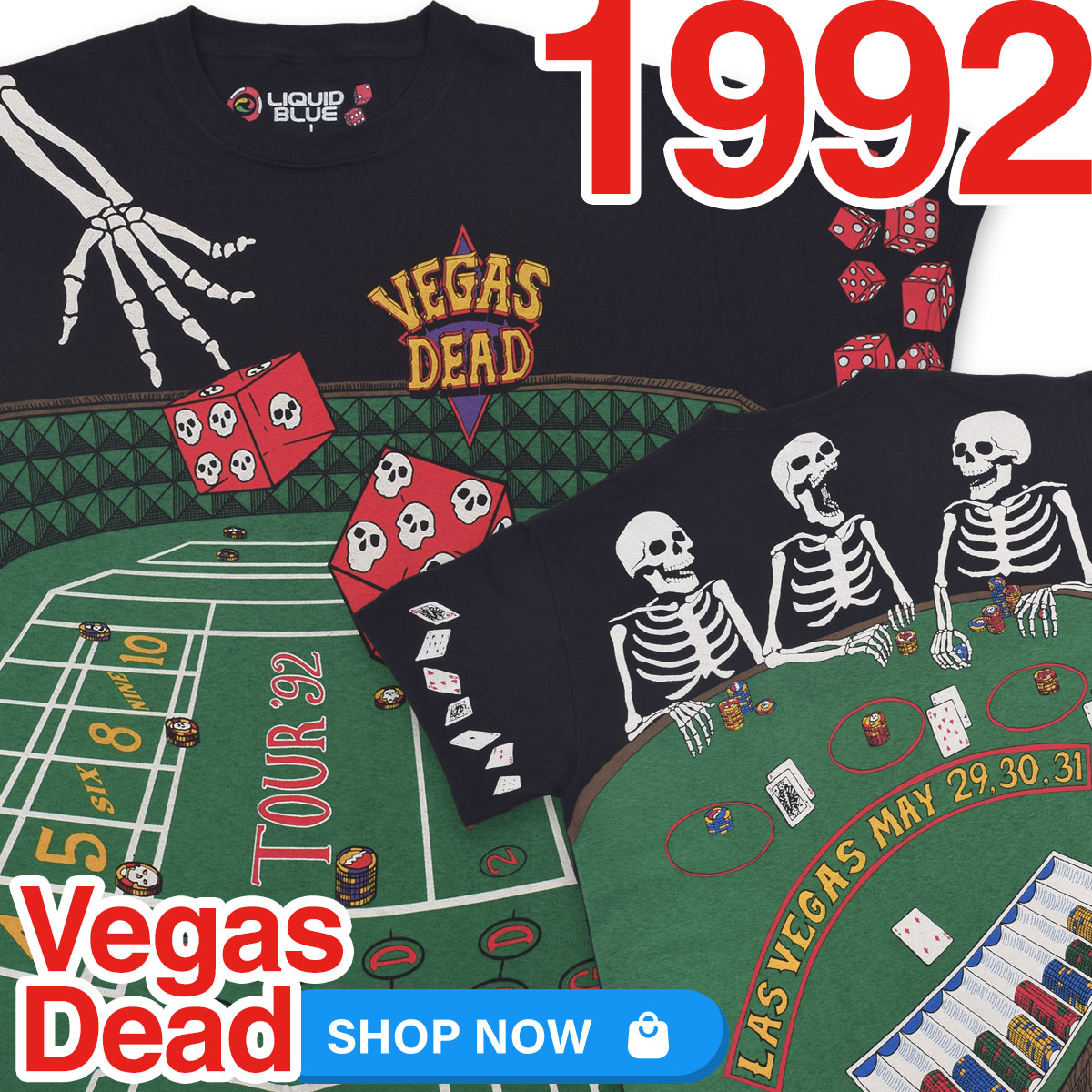 liquidblue.com - Grateful Dead 1992 Vegas Dead comes back! Not 