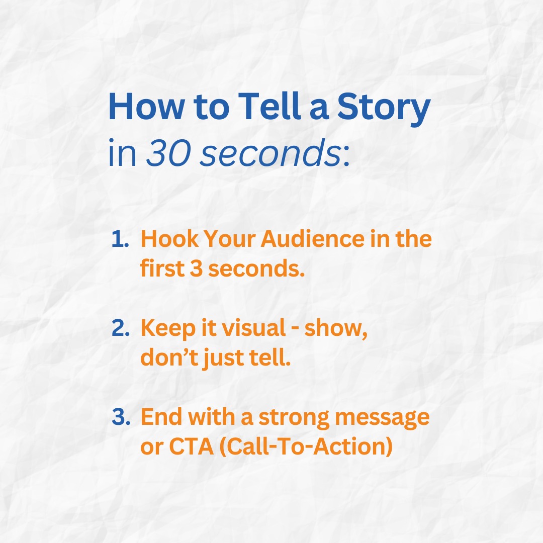 CSB - How to Tell a Story in 30 Seconds: Start with a Hook – Capture ...