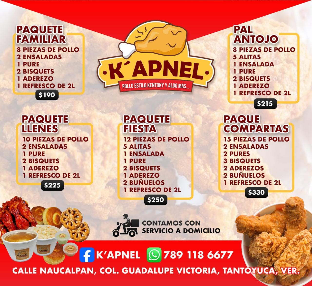 K'apnel - 🍗 ️ POLLO ESTILO KENTOKY🍗 ️ Disfruta los mejores... | Facebook