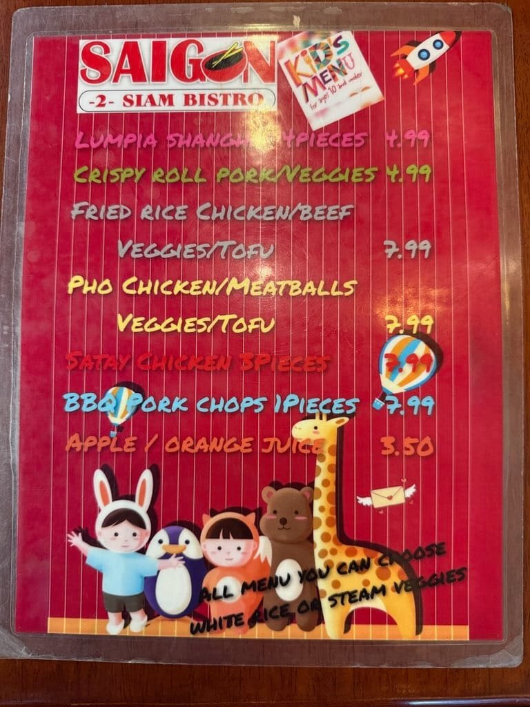 Saigon -2- Siam Bistro | Gilroy CA