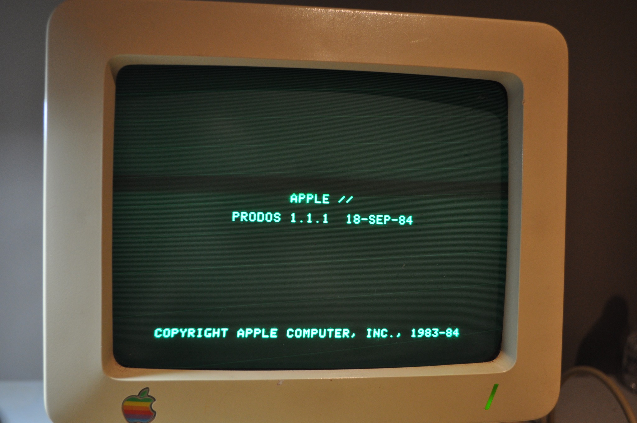 Back in my early computing days. 1983 using an Apple II.