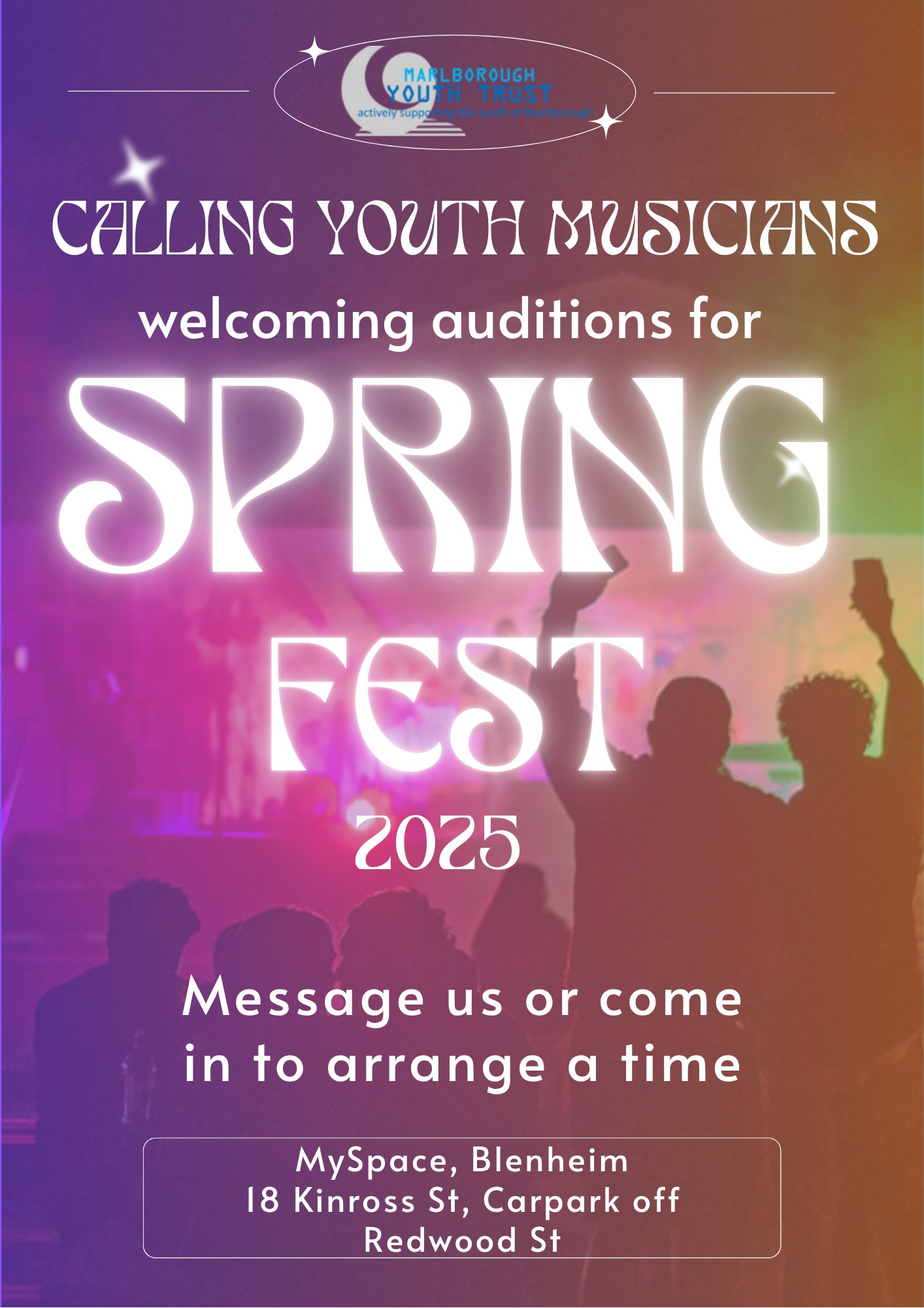 Marlborough - We are still on the hunt for some more acts for ...