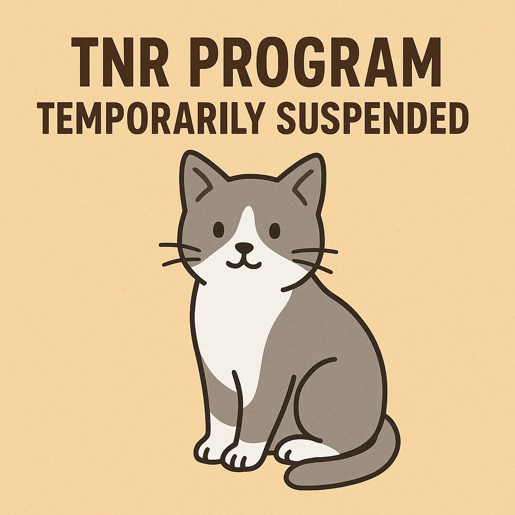 Waushara - 🚨 TNR Program Temporarily Suspended 🚨 As of August 27, 2025 ...