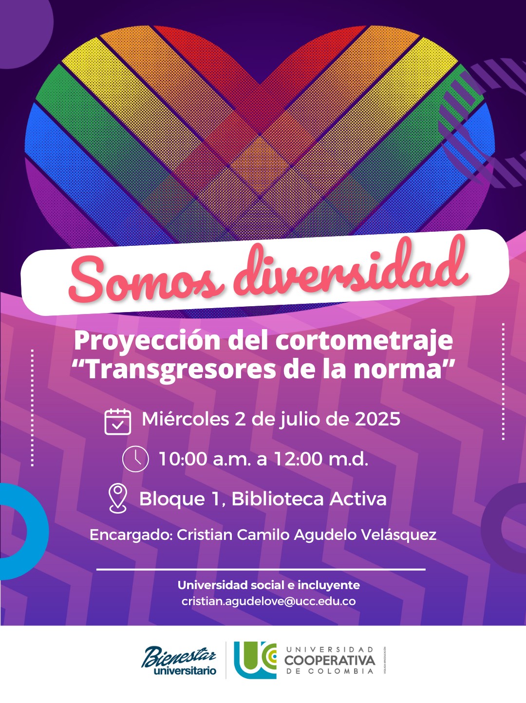 UCC - 🏳️‍🌈 Celebremos la Diversidad con Cine y Conversación En el marco ...