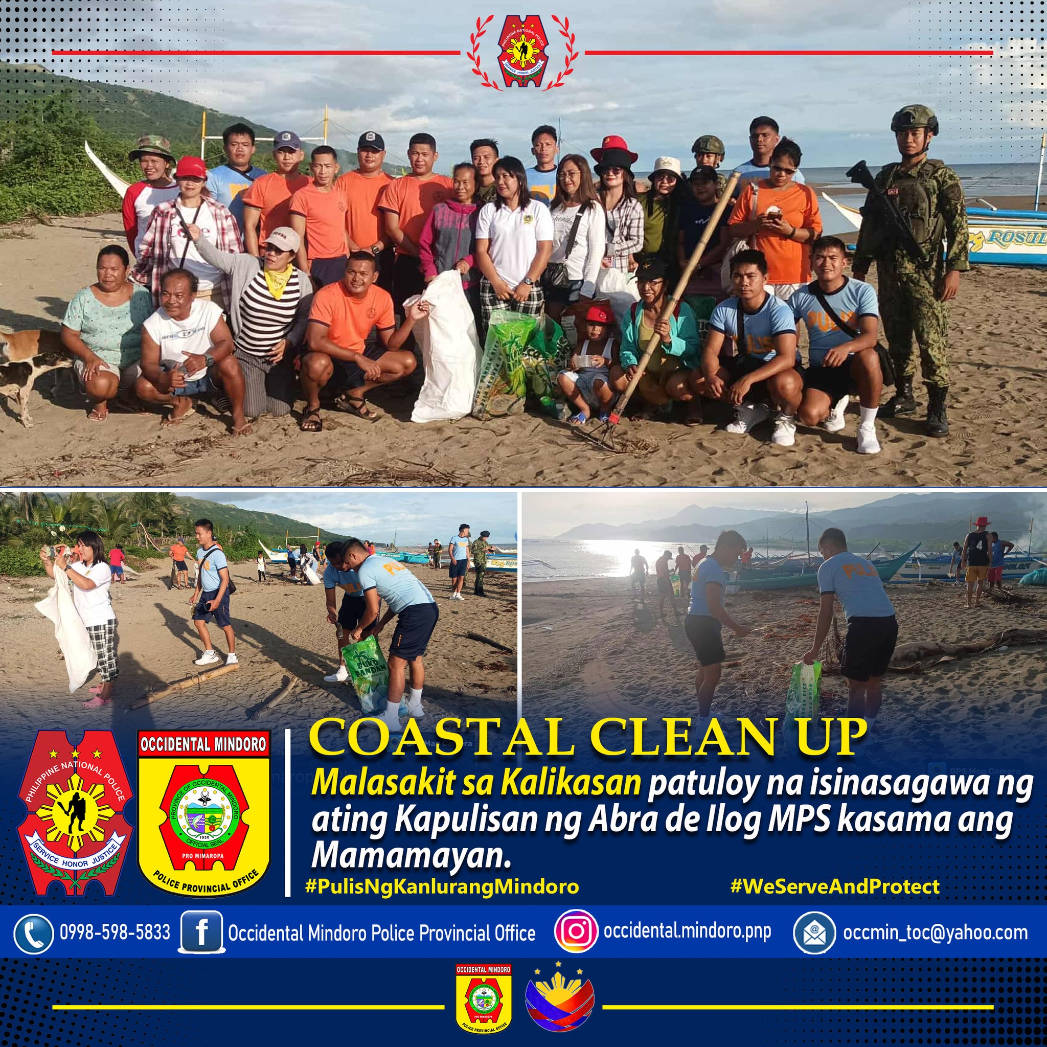 PNP - 𝐂𝐎𝐀𝐒𝐓𝐀𝐋 𝐂𝐋𝐄𝐀𝐍 𝐔𝐏 Ang kapulisan ng Abra de Ilog MPS katuwang ang ...