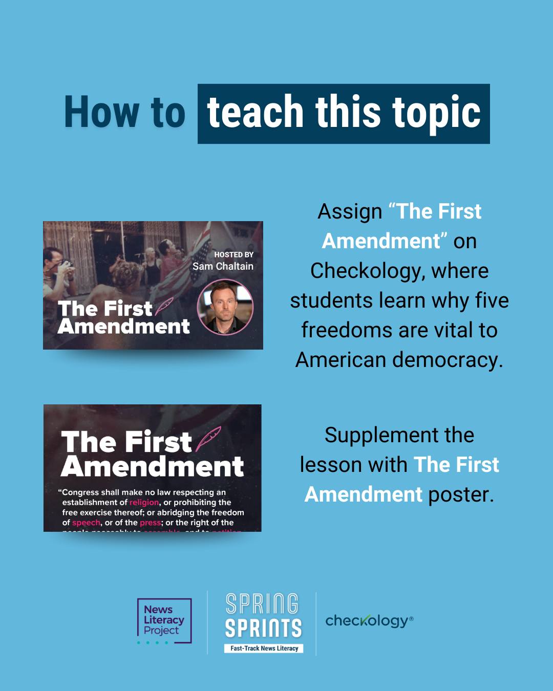 🎙 What does the First... - The News Literacy Project | Facebook