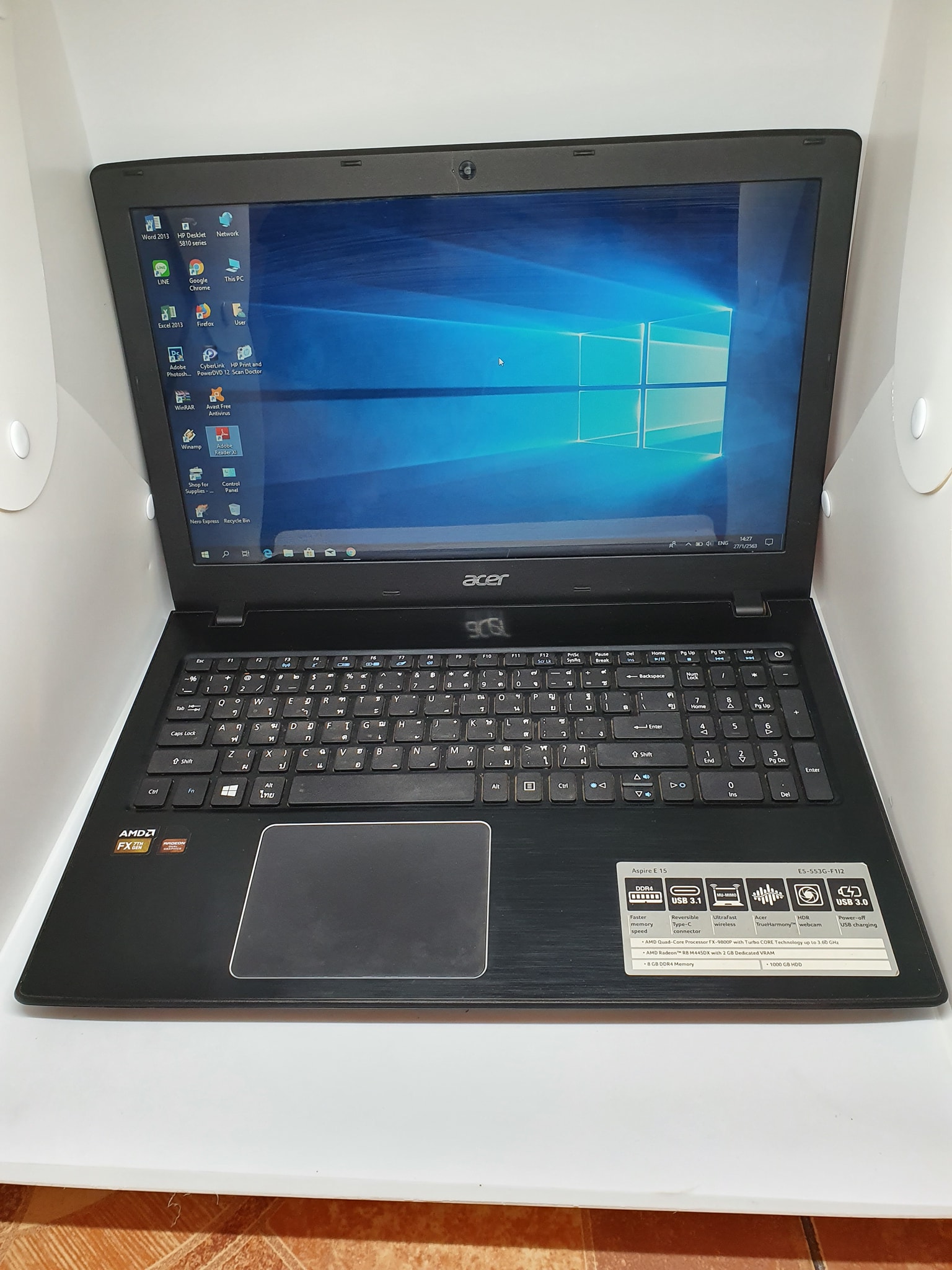 #ปิดการขาย ขายจ้าาาา Acer Aspire E15 E5-553G-F1J2 Fx gen7 Ram8 การ์ดจอ ...