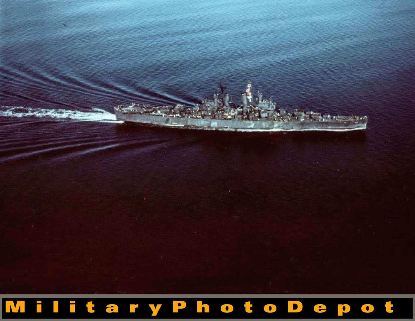 MilitaryPhotoDepot - USS Biloxi (CL-80) Underway during her shakedown ...