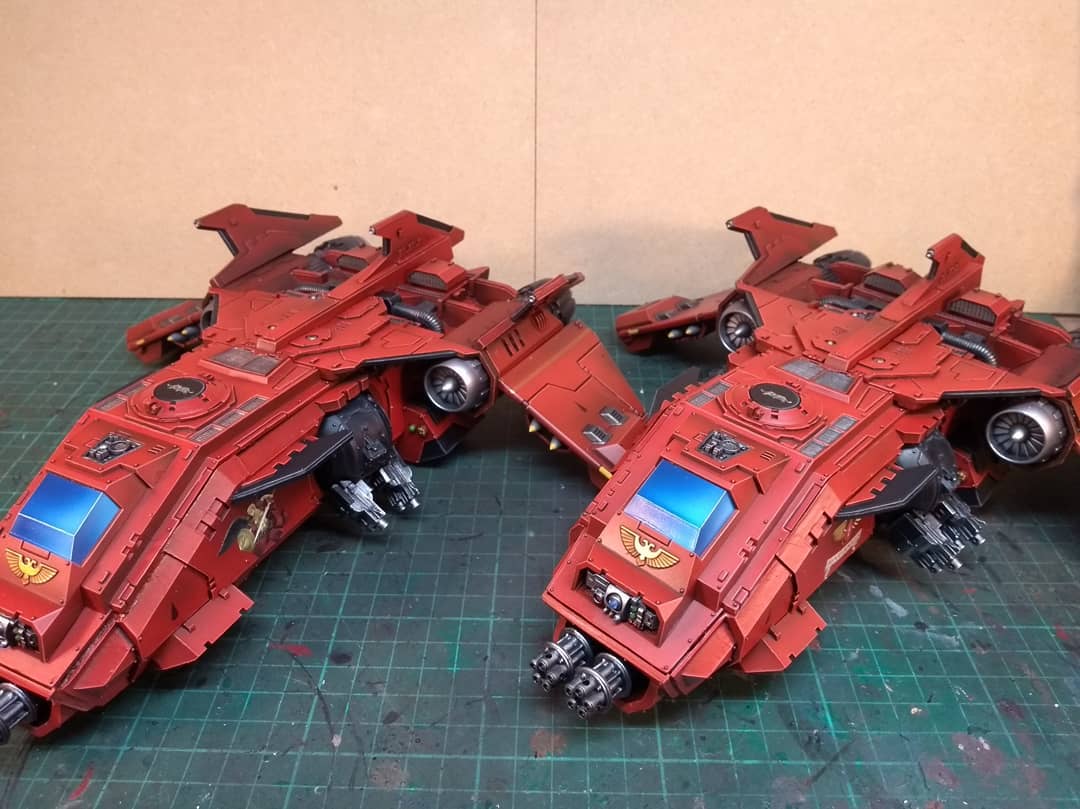 2nd Blood Angel Fire Raptor painted and... - Red Eagle Studio | Facebook