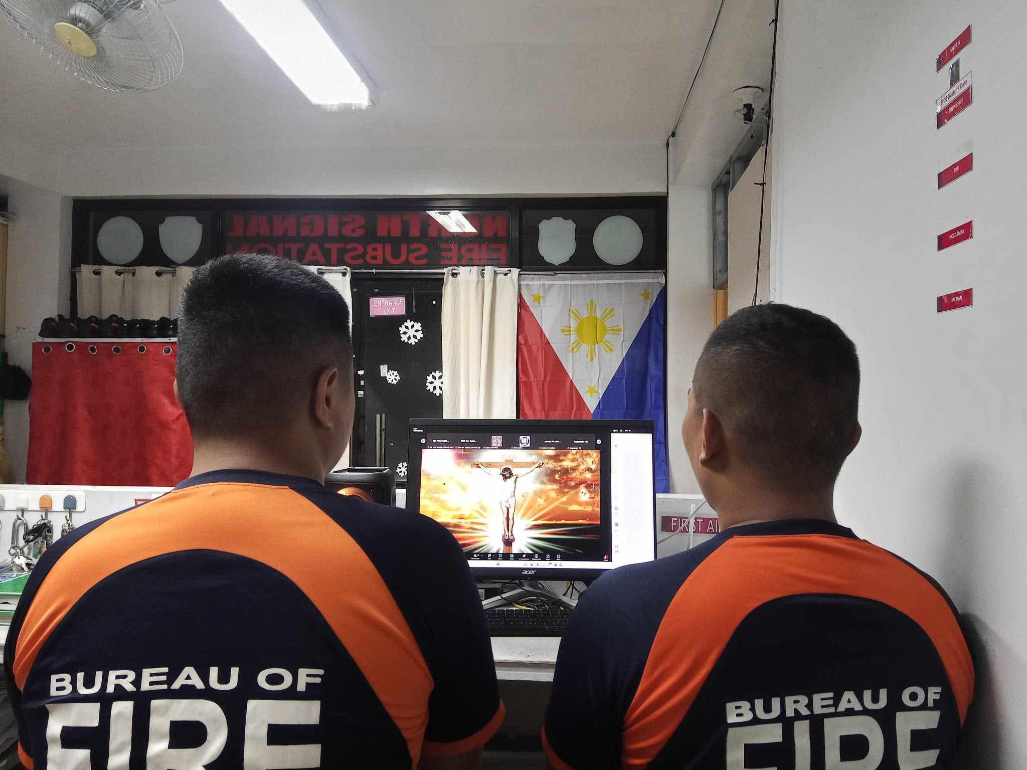 BFP - IN PHOTOS | Istasyon De Bumbero via Zoom 14 March 2025 BFP Taguig ...