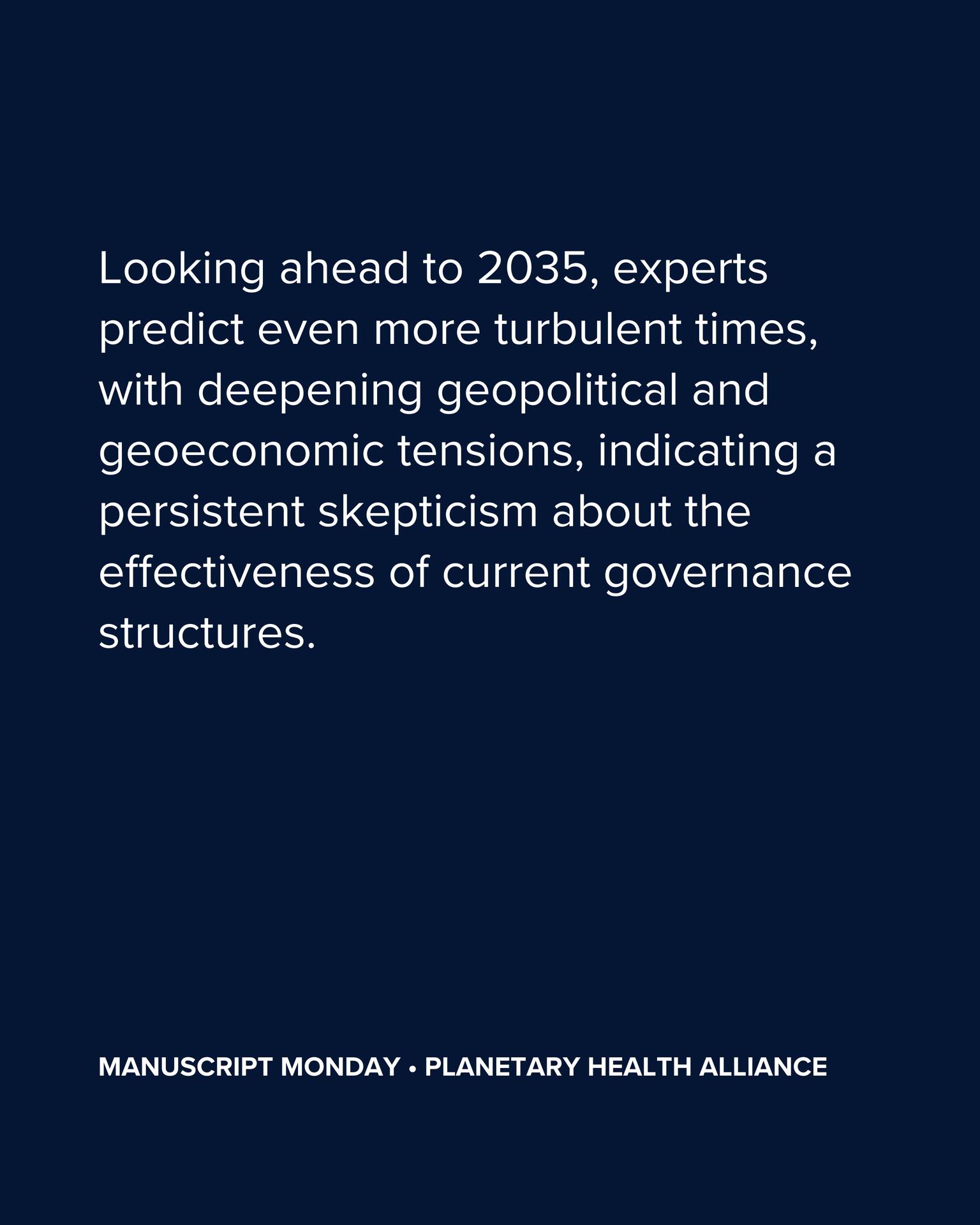 Planetary - 📊 It's #ManuscriptMonday! The 2025 Global Risks Report ...