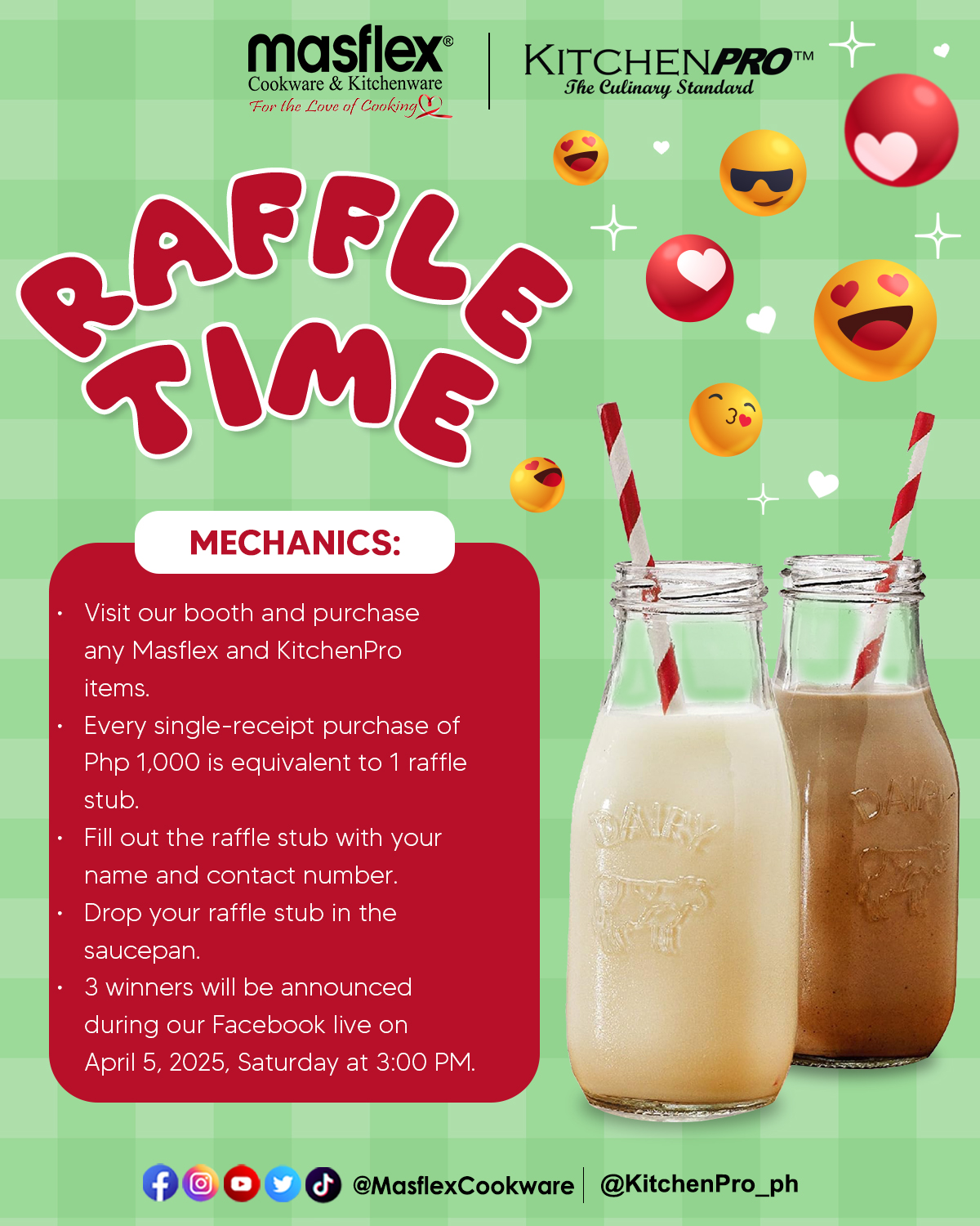 KitchenPro - IT'S RAFFLE TIME! 🥳🥳🥳 Get ready for an exciting shopping ...