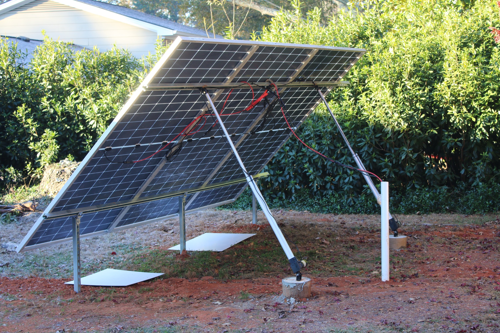 Off Grid DIY Solar | Linear actuators can tilt your collector array to ...