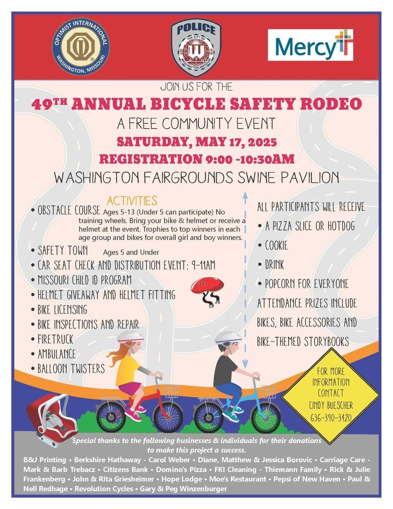 Save the date... - City of Washington, Missouri Government | Facebook