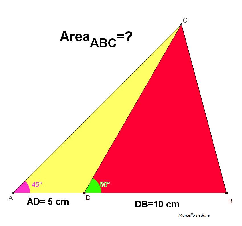 Matematica - Area del triangolo ABC | Facebook
