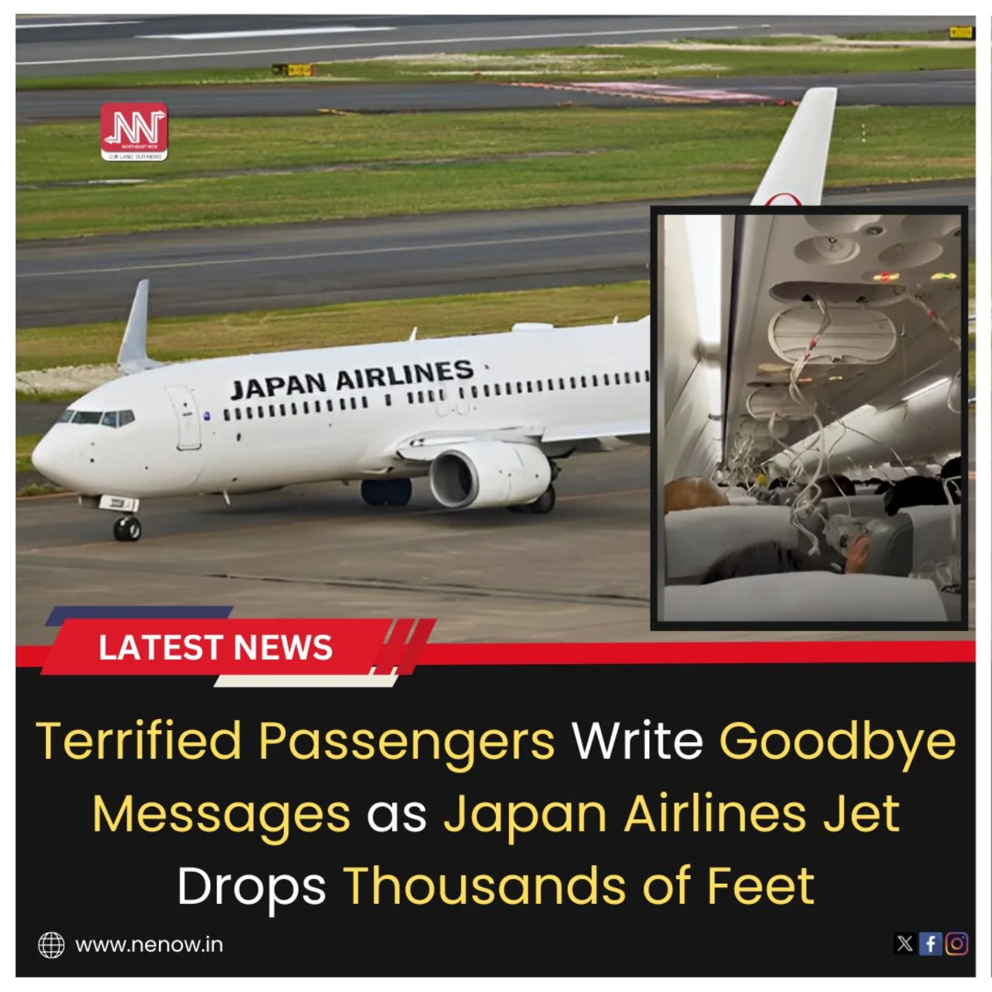 Japan Airlines reported an in-flight accident after a Boeing 787-9