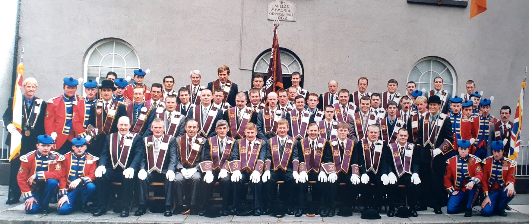 Markethill - Markethill Branch ABOD, 60 members prior to setting off ...