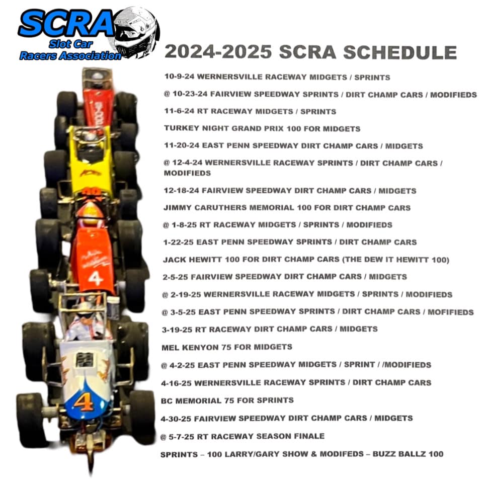 here’s the official... - SCRA Slot Car Racers Association | Facebook