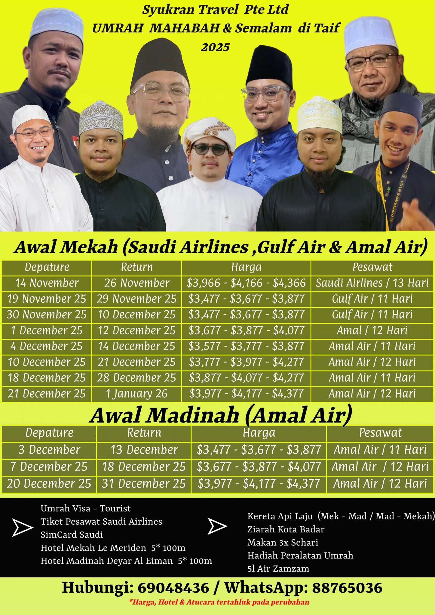 Syukran - Umrah Mahabbah 2025, Terkini Bulan Oct, Nov & Dec, AWAL MEKAH ...