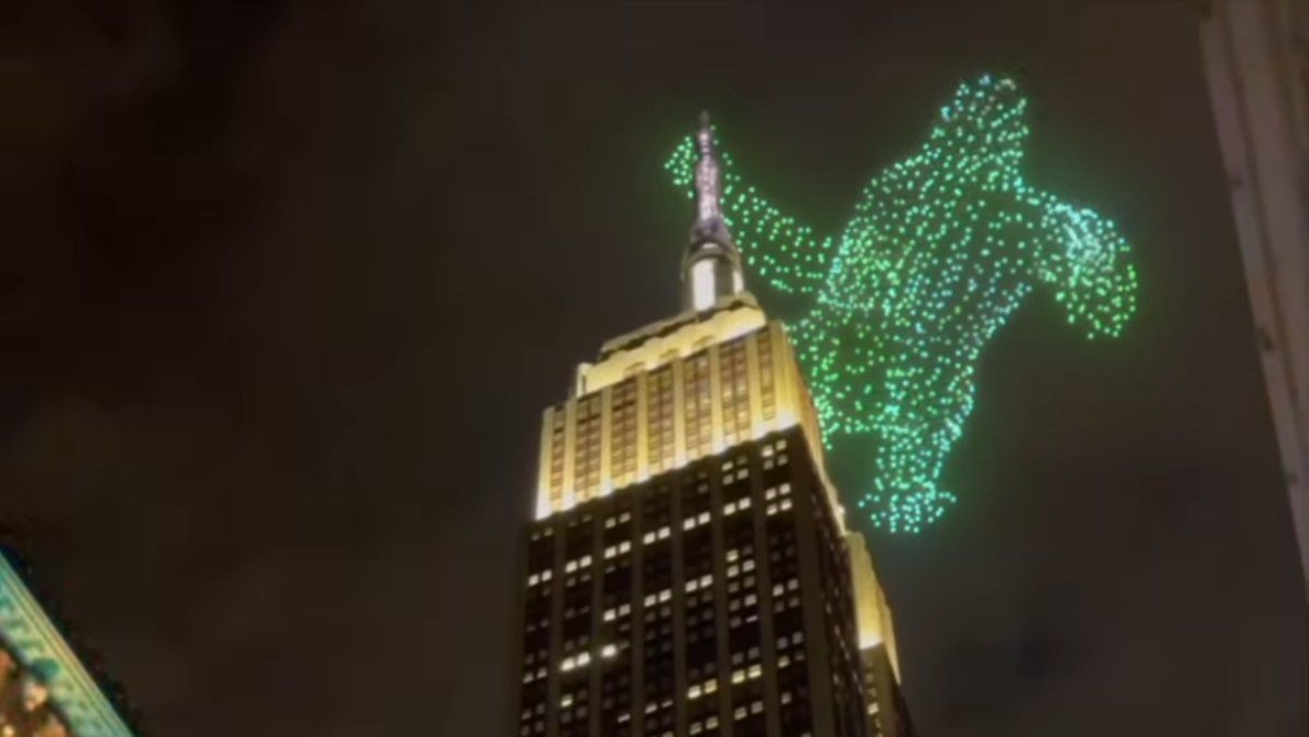 A drone show company made King Kong climb the Empire State Building