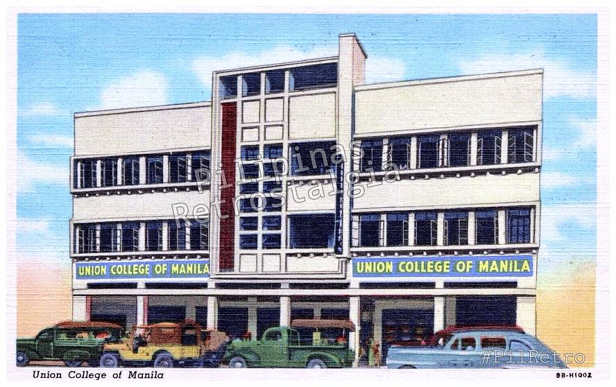Pilipinas - Union College of Manila late 1940s Colored Photo Postcard ...