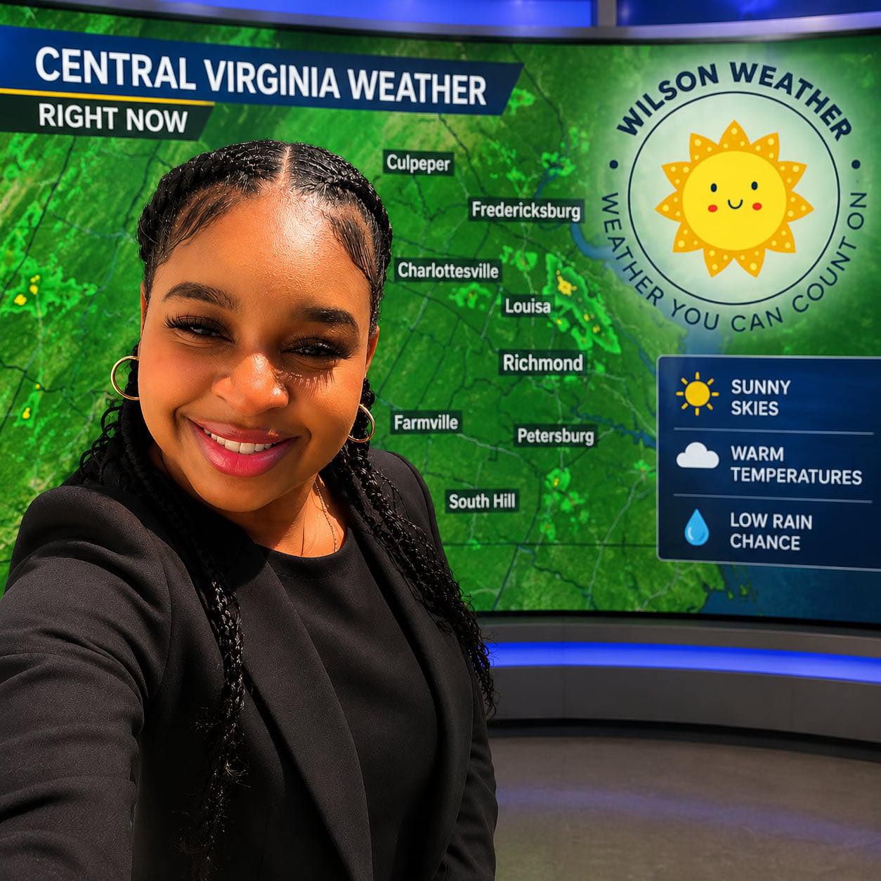 Storms moving through along the cold front! | Tamia Wilson