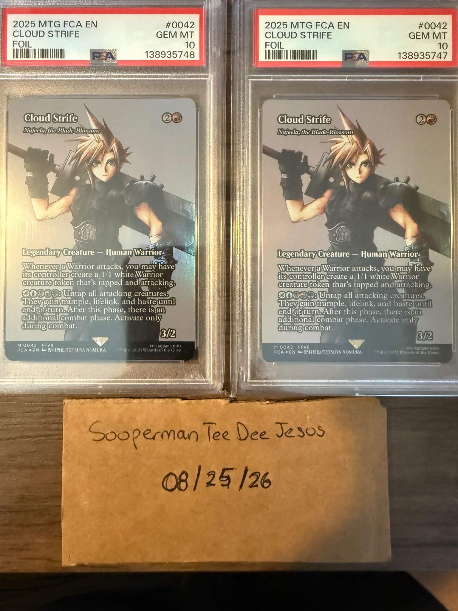 For Sale: PSA 10 Cloud EX Soldier Surge Foil - $500