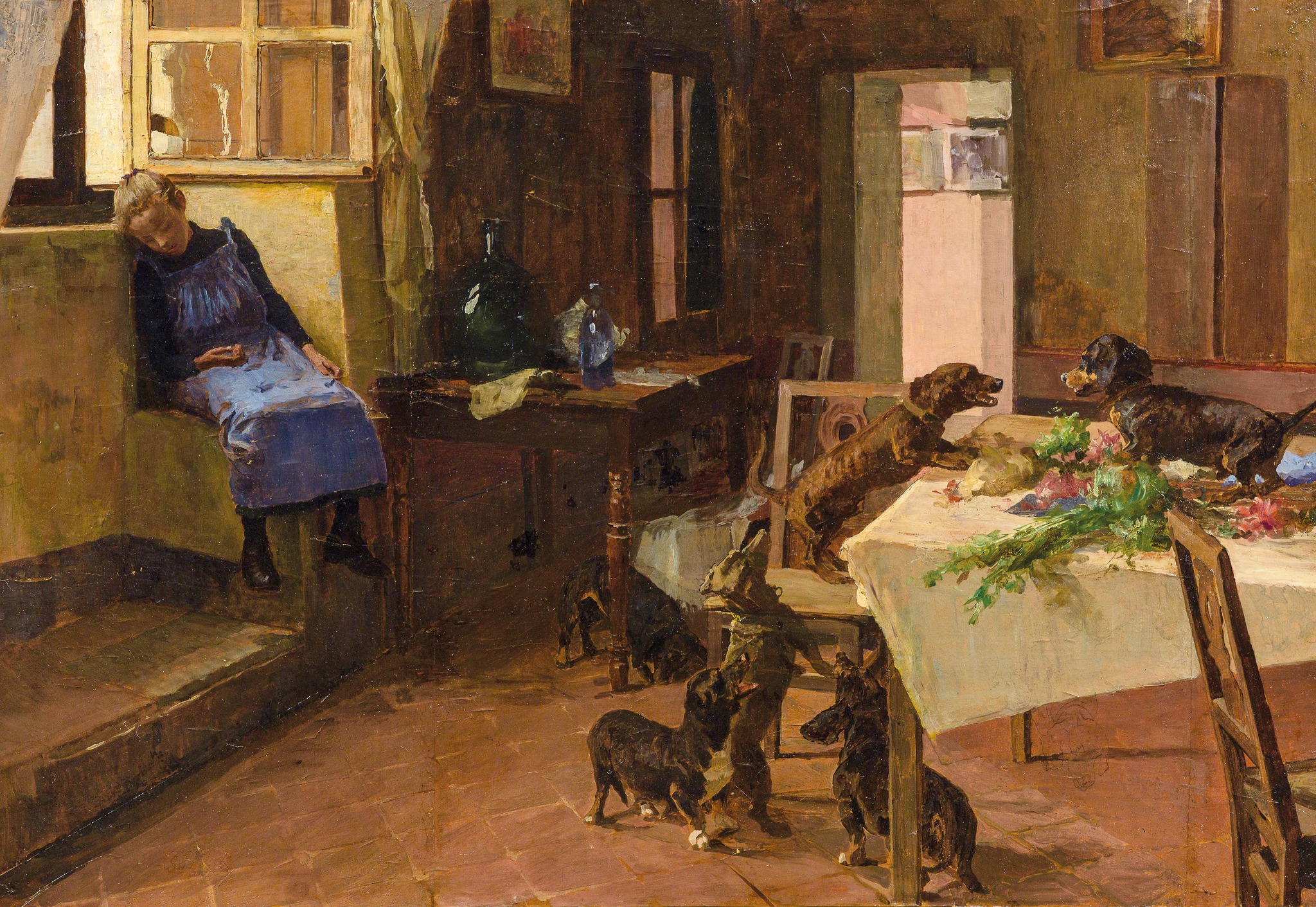 Giovanni Battista Quadrone (Italian,1844–1898) Unbeobachtet