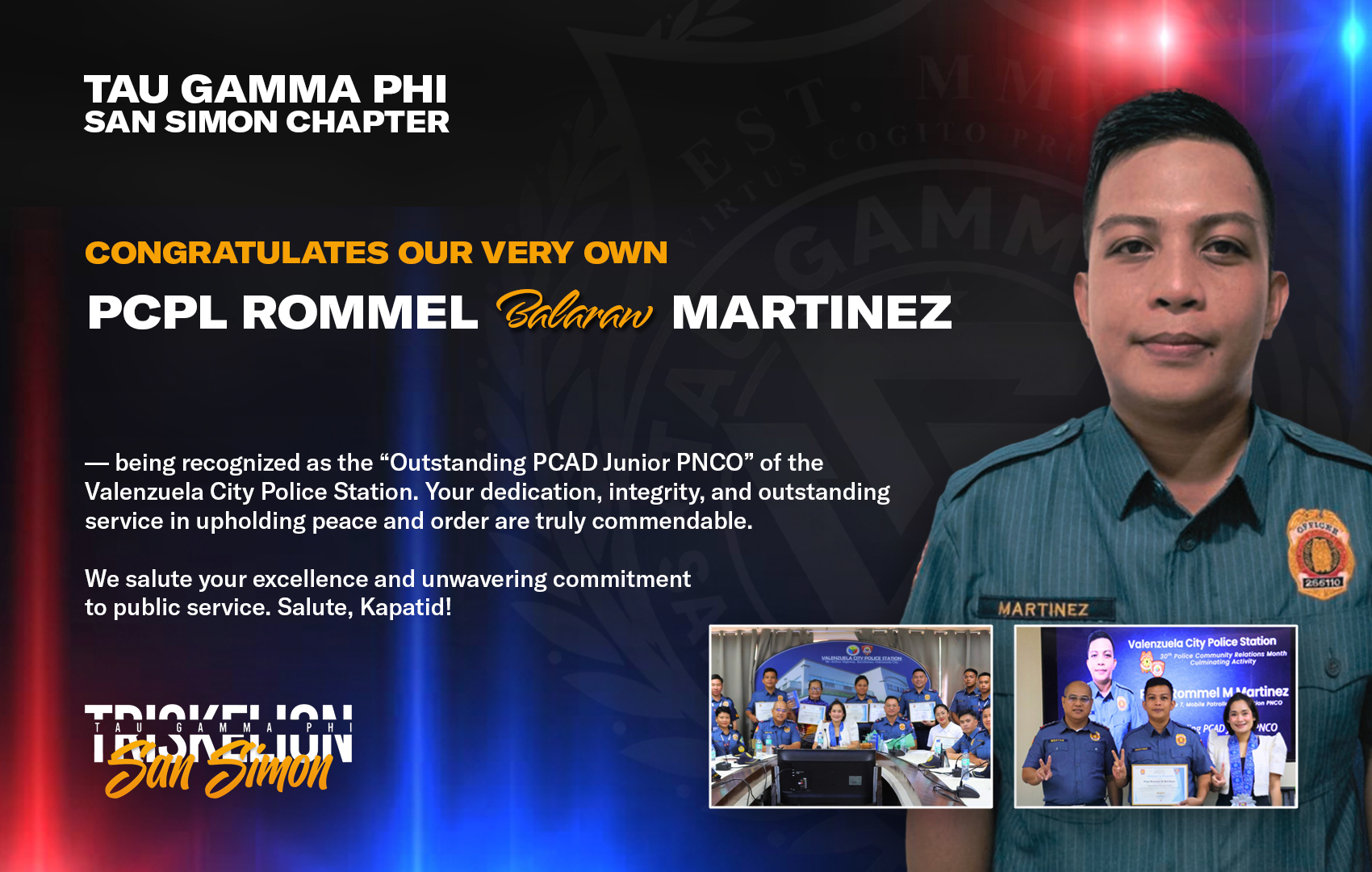 TAU - The Tau Gamma Phi – San Simon Community Chapter proudly extends ...
