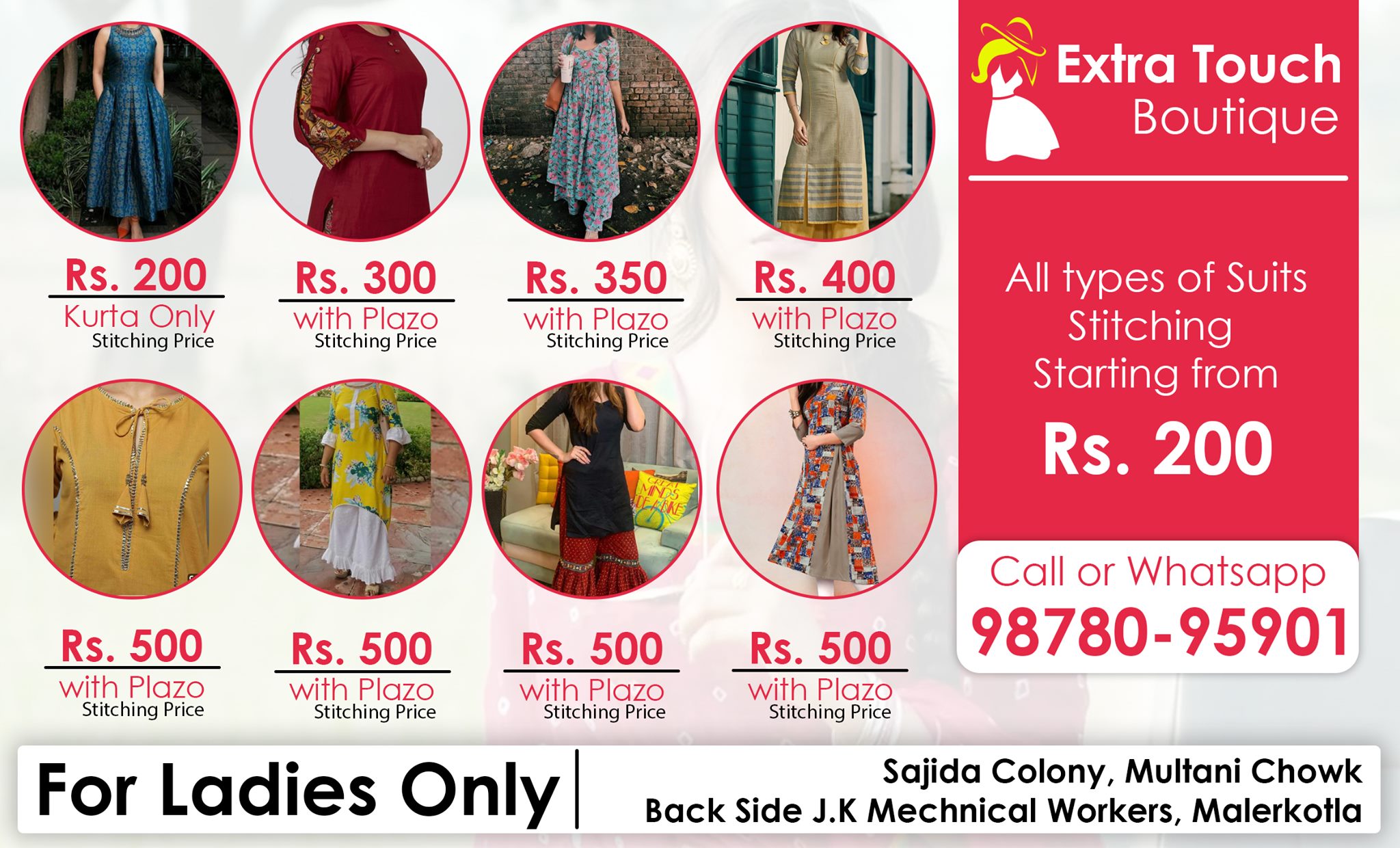 Extra Touch Boutique - Designer Suit Stitching Starts from Rs. 200 Only ...