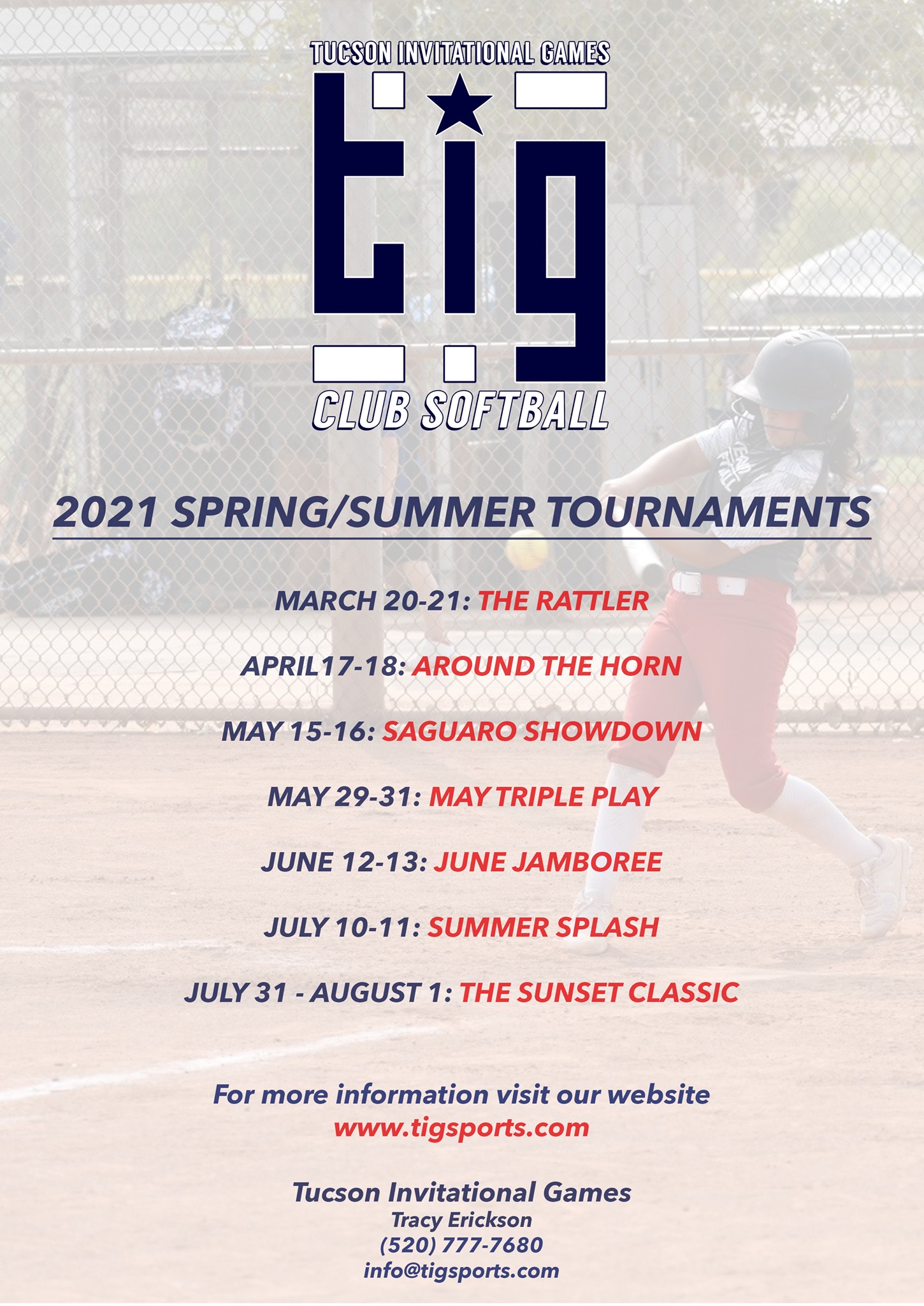 The Tucson Invitational Games (TIG)... - TIG - Club Softball | Facebook