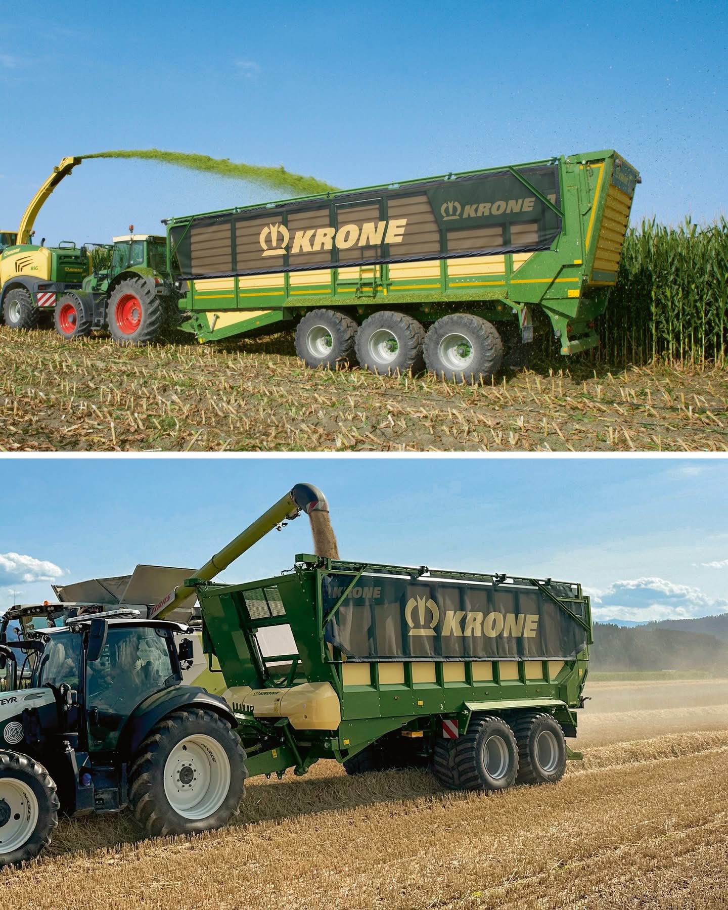 タリーセット From the original Krone Optimat to today's massive wagons and