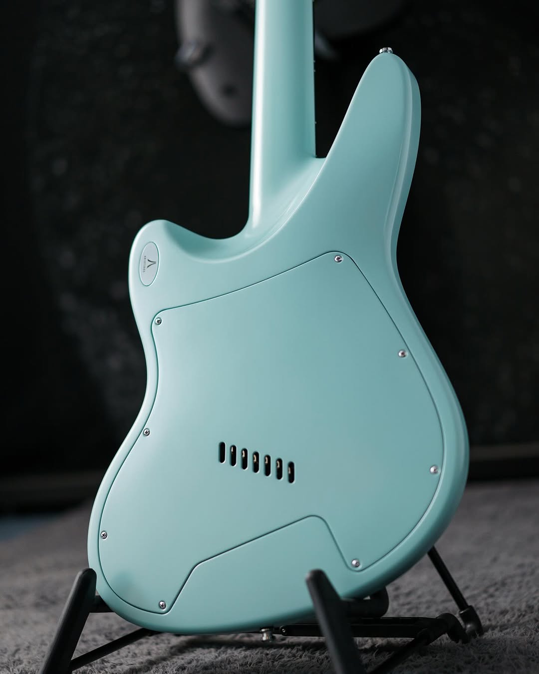 Aristides 070 Dark Teal Marble Burst Satin loaded with Bare