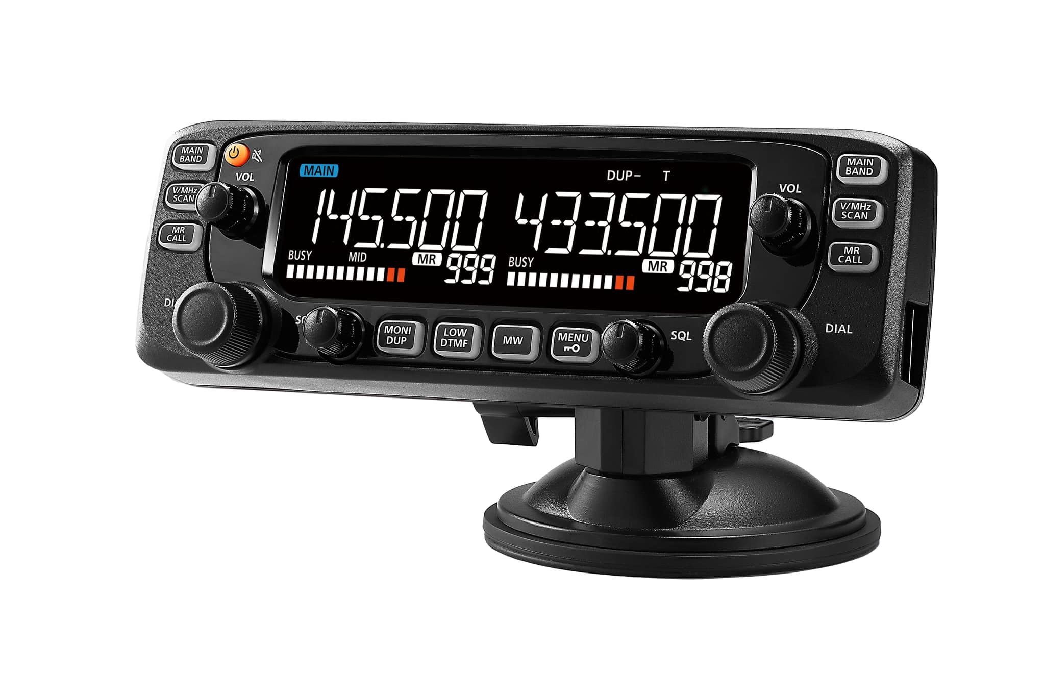 The IC-2730E dual bander (Black Edition) delivers 50 watts of high
