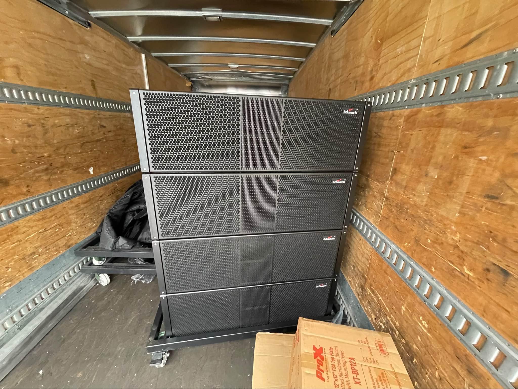 8 boxes ADMARK L6-A 3way line array Active dual 12” 4x6.5, and 2x 3 ...