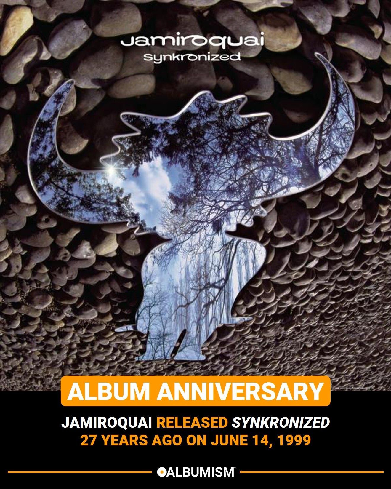 Jamiroquai released 'Synkronized' in the UK 27 years ago on June