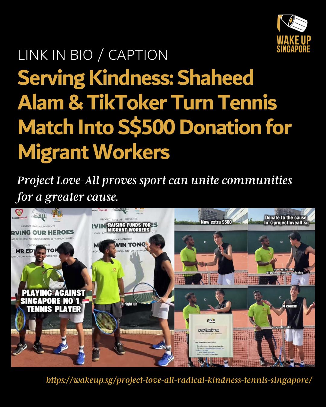 Wake - Singapore tennis star Shaheed Alam and TikToker Kevin or ...