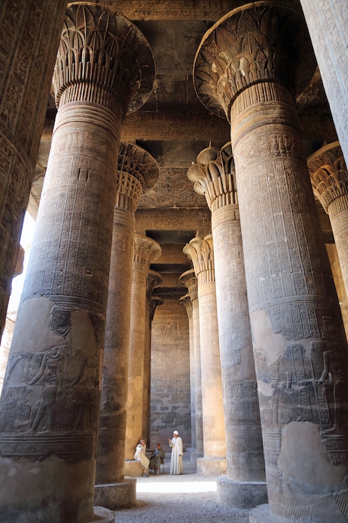 Egypt - ️The hypostyle hall of the temple of Khnum at Esna Khnum's ...